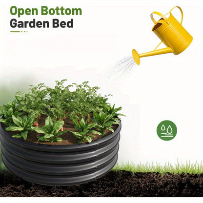 Plantenbak – Verhoogd Plantenbed – Bloembak – Tuinbak – Balkonbak – Zwart 60,96x60,96 cm 2-pack – Gegalvaniseerd Staal – Weerbestendig & Duurzaam