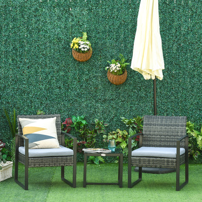 Tuinset – Loungeset – Balkonset – Loungemeubel – Bistroset – Polyrattan – Met Kussens – Weerbestendig