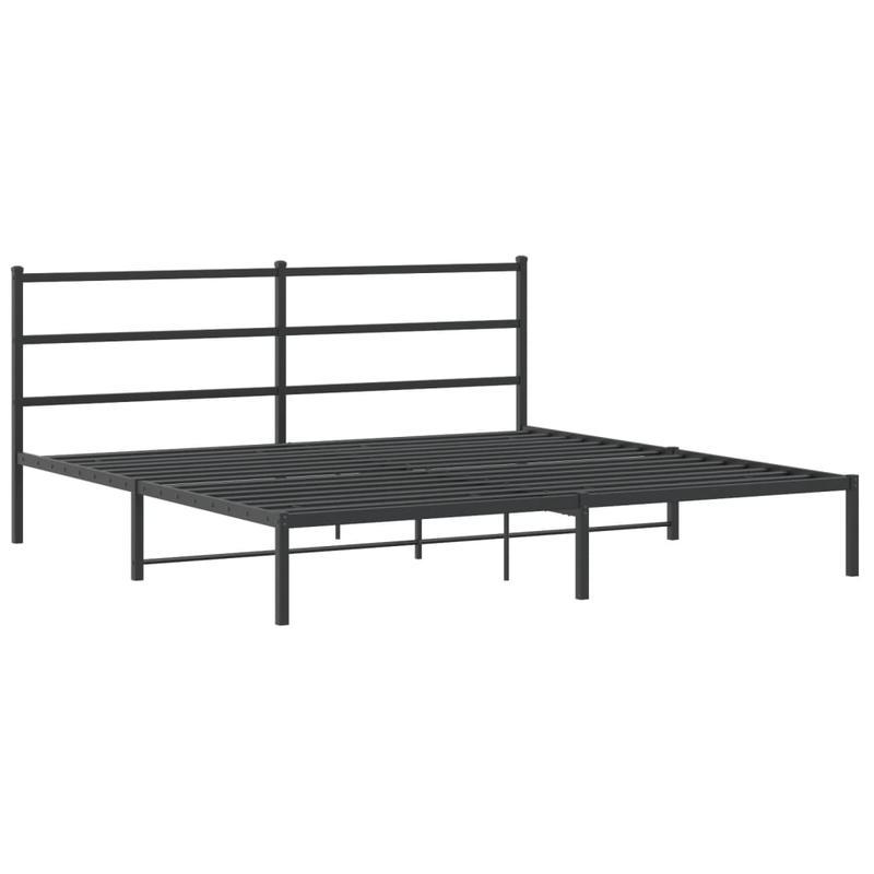 Metalen Bedframe – Bedframe – Bedbodem – Stalen Bedframe – Zwart Bedframe – Robuust Stalen Frame – 183x213 cm – Duurzaam & Stevig