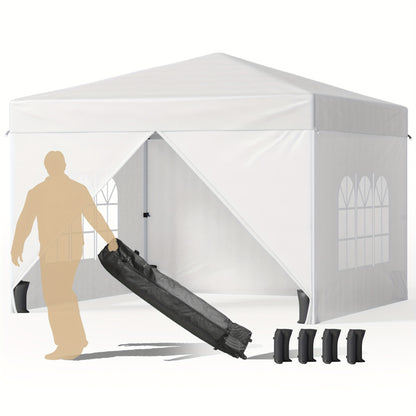 Pop-up Outdoor Canopy – Inklapbare Tent – Tuinkapper – Campingoverkapping – Strandluifel – 3x3 Meter – Verstelbare Hoogte – Stevig Stalen Frame