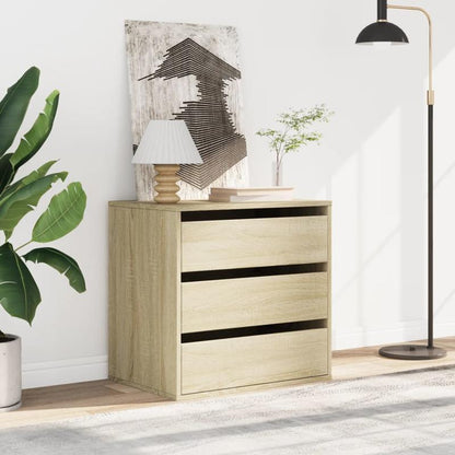 Craft Storage Easy assemble Modern chest of drawers dFTangle oak sonoma 60x41x58cm wood dFTengineering Art Storage Cabinet, Storage Cabinets