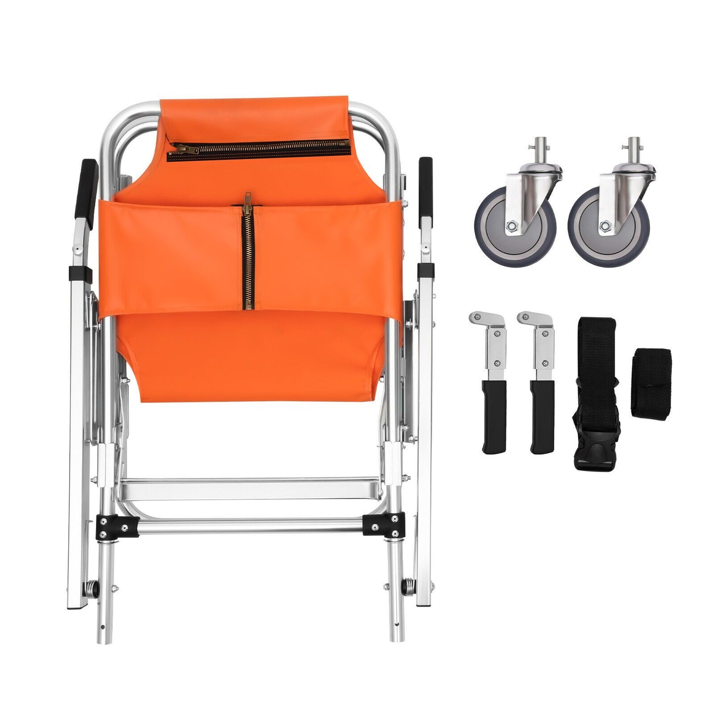 Trapliftstoel – Trapstoel – Opvouwbare Stoel – Draagbare Stoel – Noodstoel – Lichtgewicht Aluminium Frame – Nonslip Rubber Wielen & Verstelbare Handgrepen