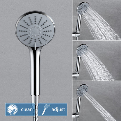 Thermostatisch Douche Systeem – Regendouche – Handdouche – Douchekraan – Douche Set – Chroom – 9 Inch Regendouche – Thermostaat Bij Constante Temperatuur