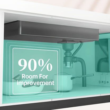 Keukenspoelbak RVS Spoelbak Enkelvoudige Kraan Spoelbak Inbouw Spoelbak – Zwarte RVS Finish – 74,93 x 44,96 cm – 3-Snelheden Uittrekbare Kraan – Inclusief Snijplank en Kopjeswasser