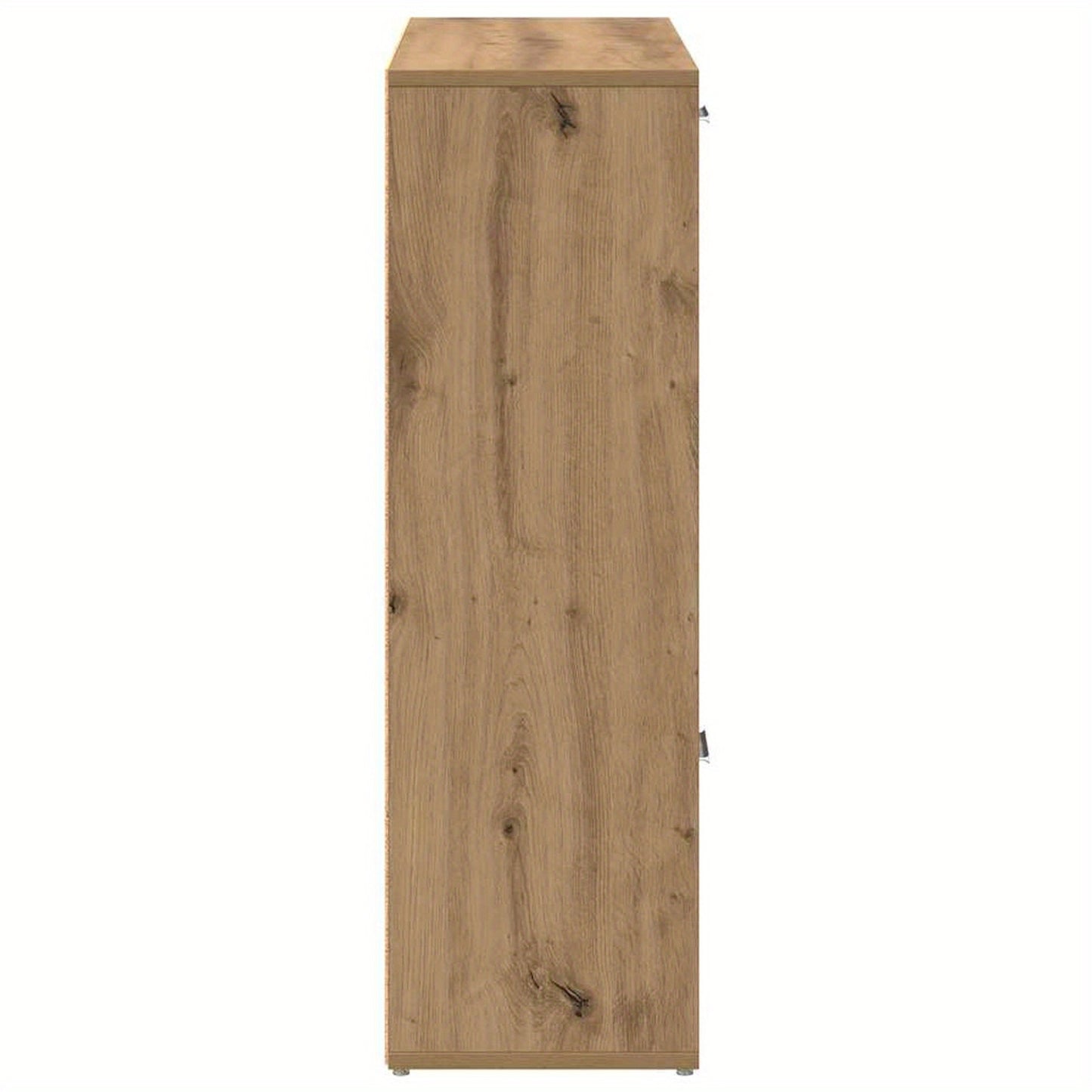 Boekenkast – Opbergkast – Vitrinekast – Wandkast – Kast met Deuren – Modern Design – Licht Eiken Fineer – 90x28x90 cm – 9 Vakjes – Vrijstaand – Stabiel & Duurzaam