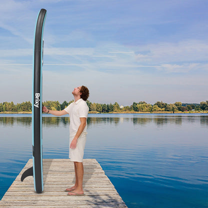 Opblaasbare SUP Board – Stand-Up Paddle Board – Peddelboard – Inflatable Board – Mintgroen Design – 285 Cm Lang – Draagkracht 150 Kg - QUORE