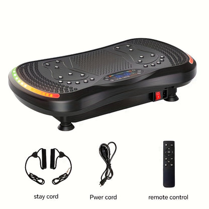 Trilplaat – Vibratieplaat – Vibrerende Fitnessplaat – Powerplate – Fitnessplatform – 7 Lichteffecten – Duurzaam ABS Materiaal