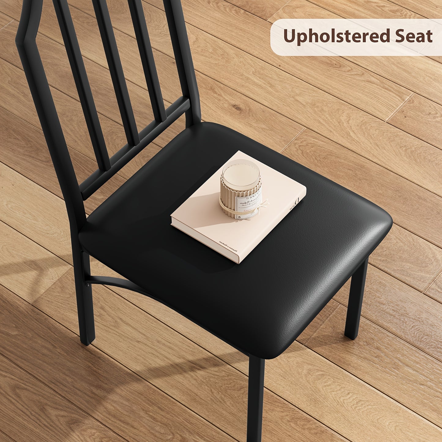 Eettafel – Keukentafel – Tafeltje – Klaptafel – Tafelset – Compact Design – PU Geplooide Stoelen Voor 2 Personen