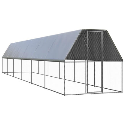 Kippenren – Buitenren – Kippenhok – Houten Hok – Draadren – Gegalvaniseerd Staal – Ruim 2x12x2 Meter – Weerbestendig