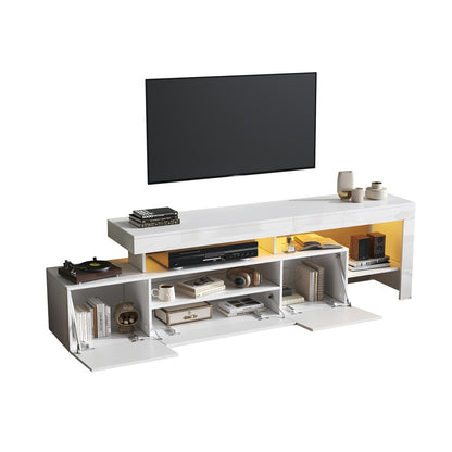 TV Meubel – TV Kast – Mediameubel – Tv Dressoir – Tv meubel wit – Geschikt voor 85 Inch – 3 Royale Kasten – Duurzaam Onderhoudsvriendelijk Materiaal