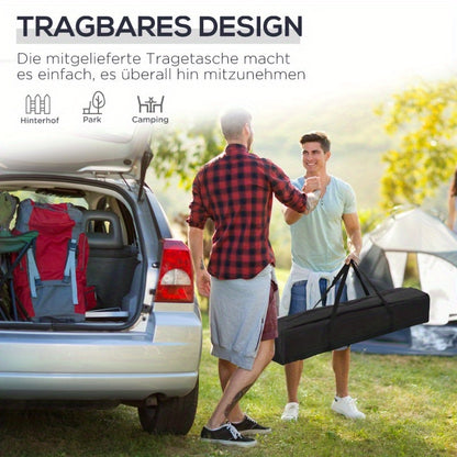 Partytent 3x3m – Feesttent – Buiten Tent – Tuin Tent – Evenemententent – Blauw – Verstelbare Hoogte – Stalen Frame & UV-Beschermende Oxford Stof