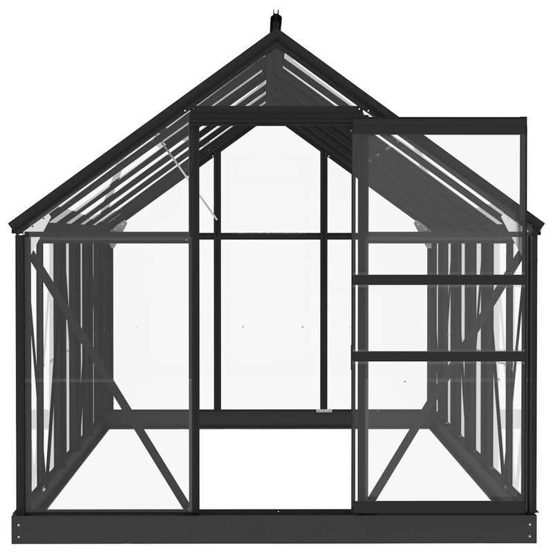Kweekkas – Tuinkas – Broeikas – Serre – Kas – Aluminium Frame – UV-bestendige Polycarbonaat Panelen – Groot Walk-In Ontwerp – Ventilatiesysteem
