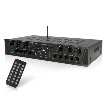Audioversterker – Versterker – PA Versterker – Bluetooth Versterker – Stereo Versterker – 600 Watt Vermogen – Draadloze Bluetooth Connectie