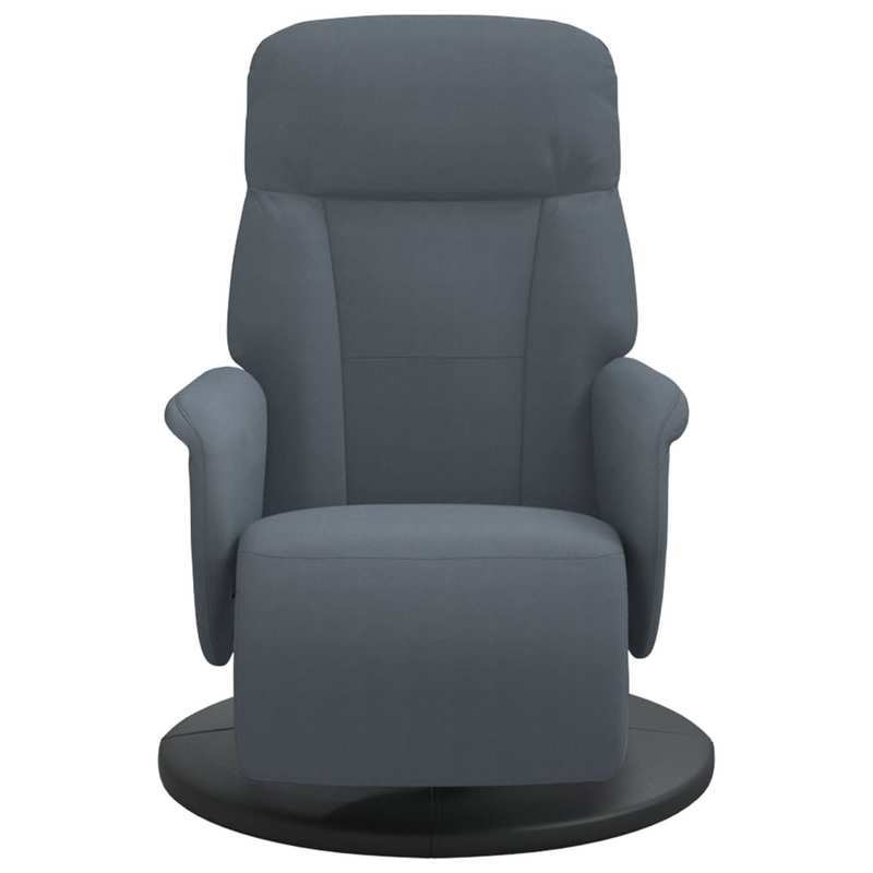 Fauteuil – Relaxfauteuil – Leunstoel – Accentstoel – Loungestoel – Donkergrijs – Massief Houten Frame – Handmatig Verstelbare Rugleuning