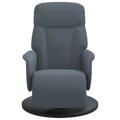 Fauteuil – Relaxfauteuil – Leunstoel – Accentstoel – Loungestoel – Donkergrijs – Massief Houten Frame – Handmatig Verstelbare Rugleuning