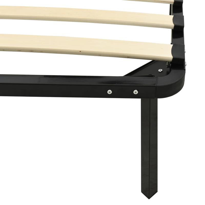 Bedframe Metaal Zwart – Bedframe Metalen – Opklapbed – Logeerbed – Slaapbank – Ruimtebesparend Ontwerp – 140x200 cm – Stevig en Modern