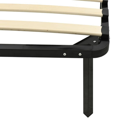 Bedframe Metaal Zwart – Bedframe Metalen – Opklapbed – Logeerbed – Slaapbank – Ruimtebesparend Ontwerp – 140x200 cm – Stevig en Modern