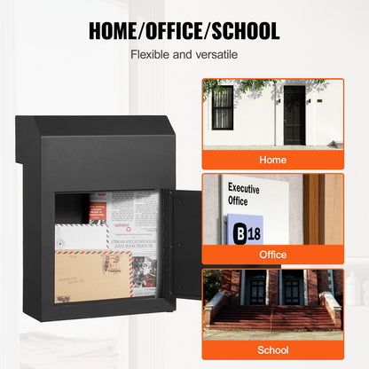 Brievenbus – Wandbrievenbus – Door-de-muur brievenbus – Postbus – Postvanger – Gegalvaniseerd Staal – Combinatie-slot Veiligheid
