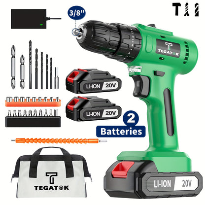 Accuschroevendraaier – Draadloze Schroevendraaier – Accu Schroevendraaier – Elektrische Schroevendraaier – Lithium-Ion Accu – 2000mAh Batterij – Inclusief Accessoires