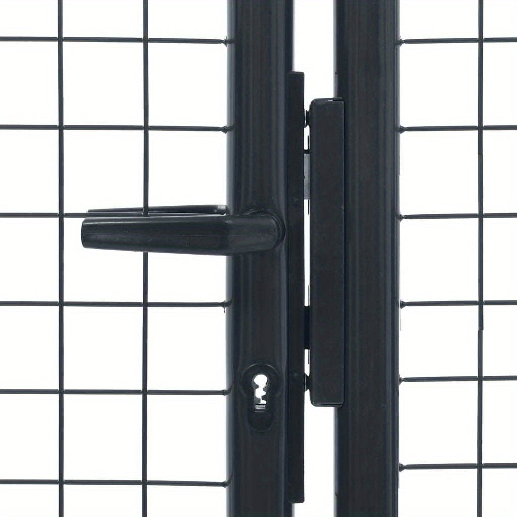 Gaaspoort – Tuinpoort – Afsluitingspoort – Accessoirepoort – Antraciet – Gegalvaniseerd Staal – 400x150 cm – Roest- En Corrosiebestendig