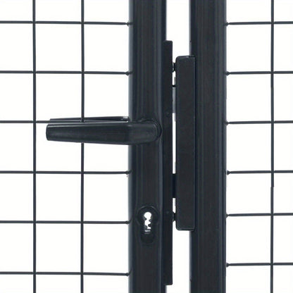 Gaaspoort – Tuinpoort – Afsluitingspoort – Accessoirepoort – Antraciet – Gegalvaniseerd Staal – 400x150 cm – Roest- En Corrosiebestendig