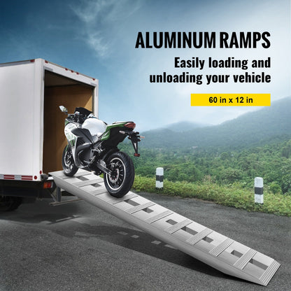 Aluminium Laadbruggen – Laadplanken – Oprijplaten – Laadrampen – Oprijplanken Set – 6000 lbs Draagkracht – Antislip Beavertail Haak