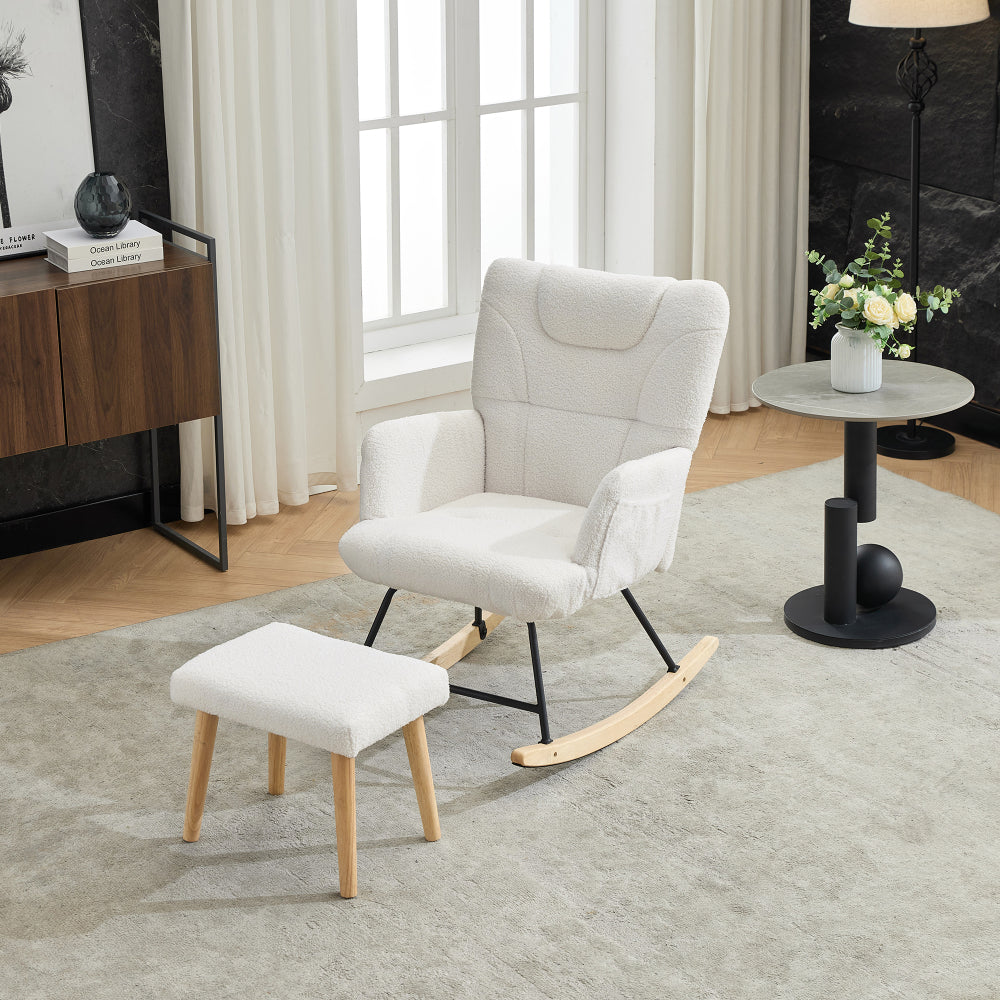 Dressoir – Ladekast – Opbergkast – Buffetkast – Commode – Hoogglans Wit – 6 Lades – Metalen Pootjes – Ruim Opberggedeelte – Stabiele Duurzame Constructie