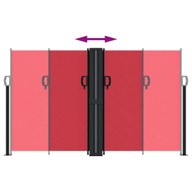 Uitschuifbare Windscherm – Windscherm Balkon – Terras Windscherm – Windblocker – Compact Design – Stevig Polyester Frame - QUORE