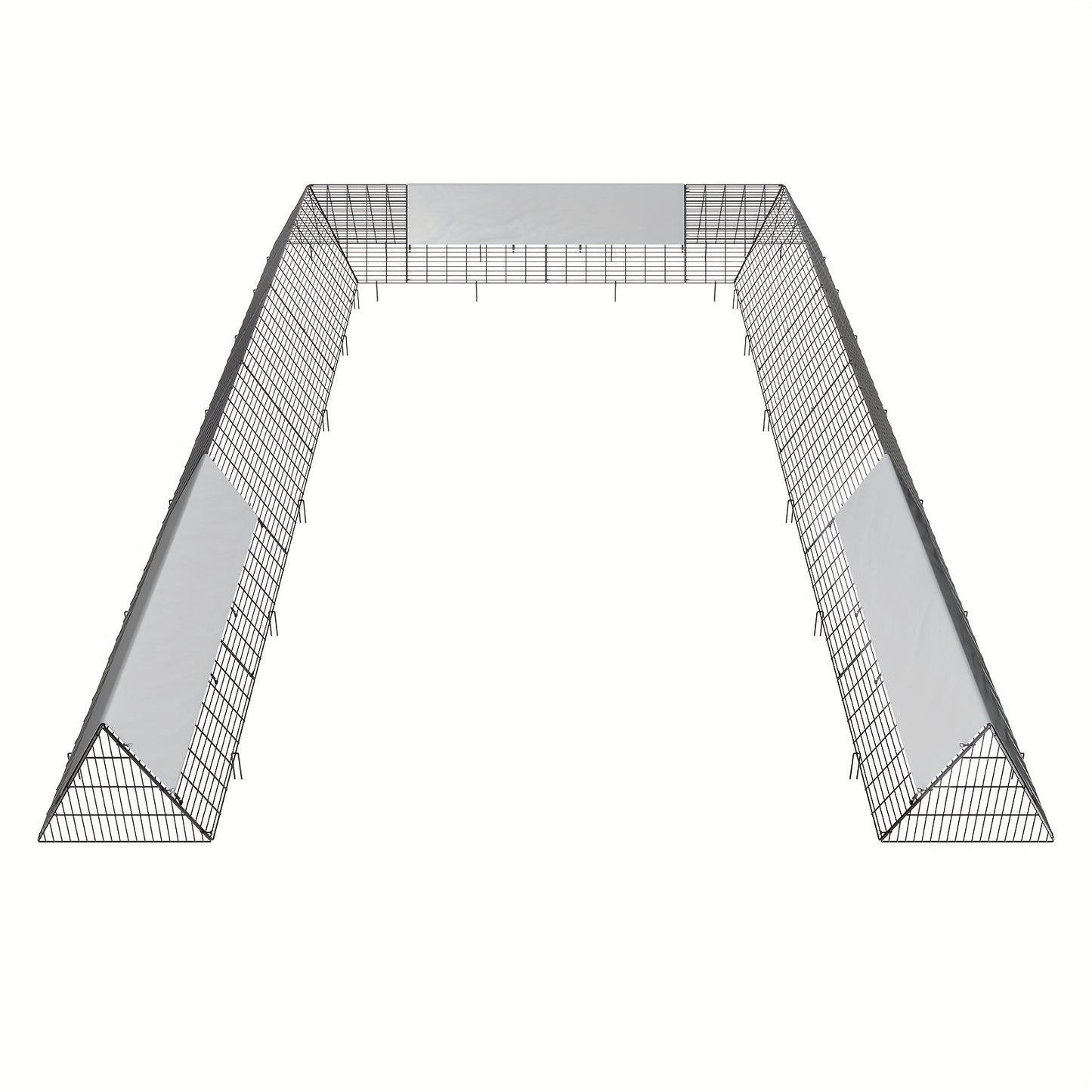 Kippenren – Kippenhok – Uitloopren – Buitenren – Konijnenren – Stalen Frame – Groot Formaat 6x4m – Draagbaar & Weerbestendig