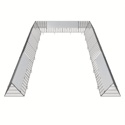 Kippenren – Kippenhok – Uitloopren – Buitenren – Konijnenren – Stalen Frame – Groot Formaat 6x4m – Draagbaar & Weerbestendig