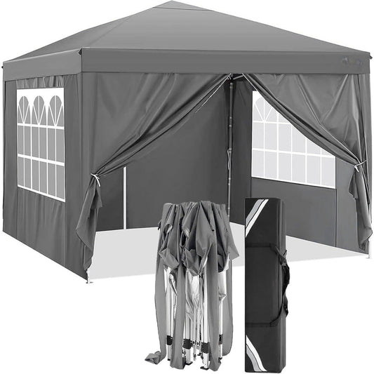 Feesttent – Partytent – Paviljoen – Pop-up Tent – Tuintent – 3,05x3,05 m – Waterdicht – Met Verwijderbare Zijwanden