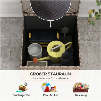 Opbergbox Wicker – Opbergkist – Opbergton – Opbergbak – Opbergmand – Variant Sand – Stevig Metalen Frame – Beschermende Stoffen Voering