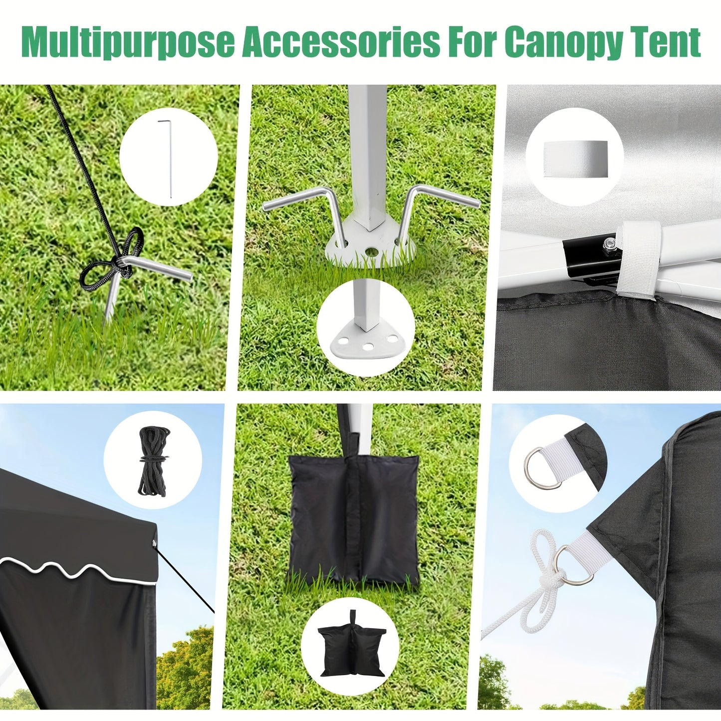 Pop-up Tent – Partytent – Evenemententent – Tuinkamer – Paviljoen – Wit – 3x6 Meter – 6 Afneembare Zijwanden – Snel Op te Zetten – Inclusief Rollerbag en Zandzakken