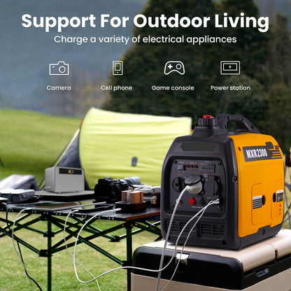 Draagbare Inverter Generator – Stroomgenerator – Generator – Camping Generator – Noodstroom – 2300 Watt – Stil Geluid