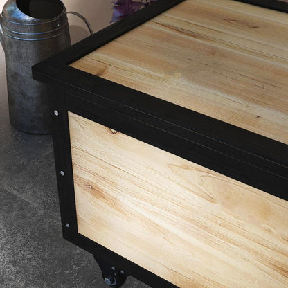 Opbergbox Tuin – Tuinkist – Tuinbox – Buitenkist – Tuinopberger – 121 Liter – Stevige Wielen – Weerbestendig Hout – Metalen Scharnieren – 100x50x43 cm