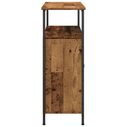 Simple Sideboard, Spacious Storage Cabinet with Display Shelf, Suitable for Kitchen, Living Room, Stylish Furniture, Provides Additional Storage Space And Home Decoration, Ensures Safety. Dresser 70X30X80 Cm Worked Old Wood W
