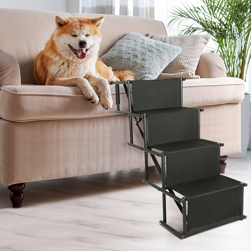 Hondenloopplank – Hondentrap – Loopplank Hond – Dierenloopplank – Huisdierentrap – Opvouwbaar – Slipvast Oxford Stof – 139 cm Lang – Voor Grote Honden Tot 75 kg