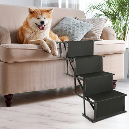 Hondenloopplank – Hondentrap – Loopplank Hond – Dierenloopplank – Huisdierentrap – Opvouwbaar – Slipvast Oxford Stof – 139 cm Lang – Voor Grote Honden Tot 75 kg