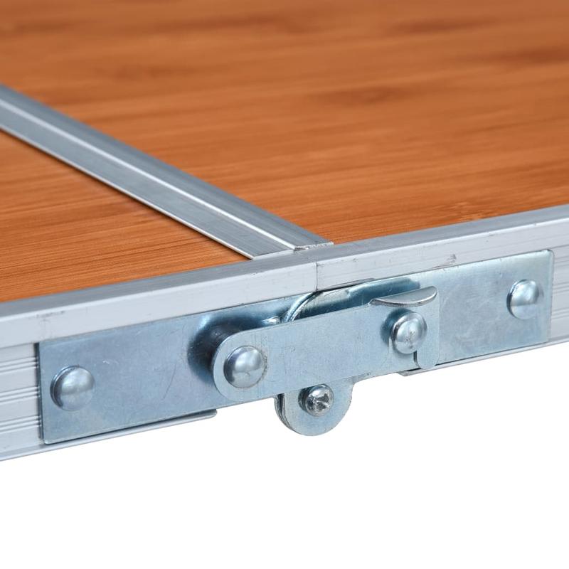 Campingtafel – Inklapbare Tafel – Picknicktafel – Kampeertafel – Lichtgewicht Aluminium – Verstelbare Hoogte – Draagvermogen 50 Kg