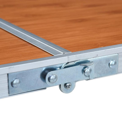 Campingtafel – Inklapbare Tafel – Picknicktafel – Kampeertafel – Lichtgewicht Aluminium – Verstelbare Hoogte – Draagvermogen 50 Kg