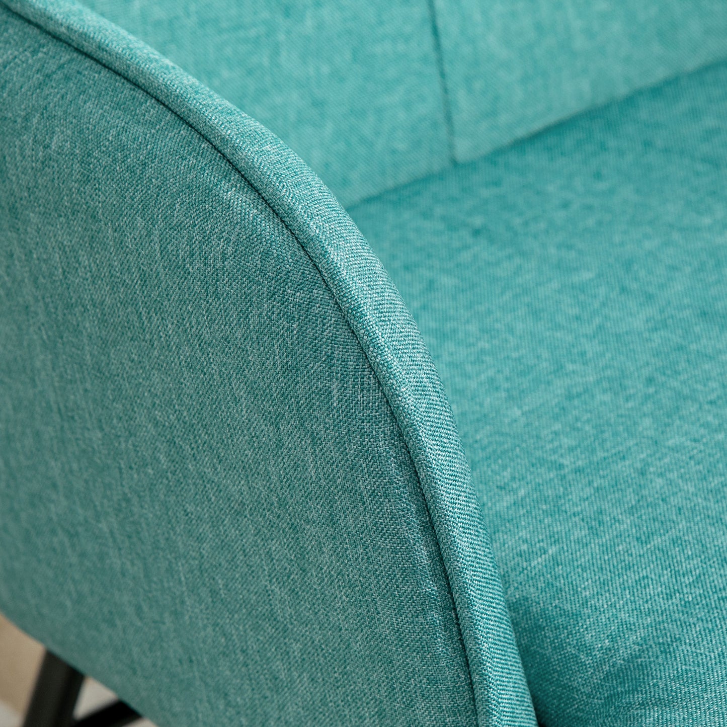 Schommelstoel – Schommelstoel Met Voetenbank – Relaxstoel – Wiegstoel – Lounge Stoel – Donkergroen – Comfortabele Hoge Rugleuning – Stevige Stalen Constructie