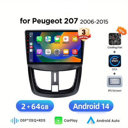 Autoradio – 2DIN Autoradio – Car Stereo – Auto Radio – Multimedia Systeem – 9 Inch Touchscreen – Draadloze Apple CarPlay & Android Auto