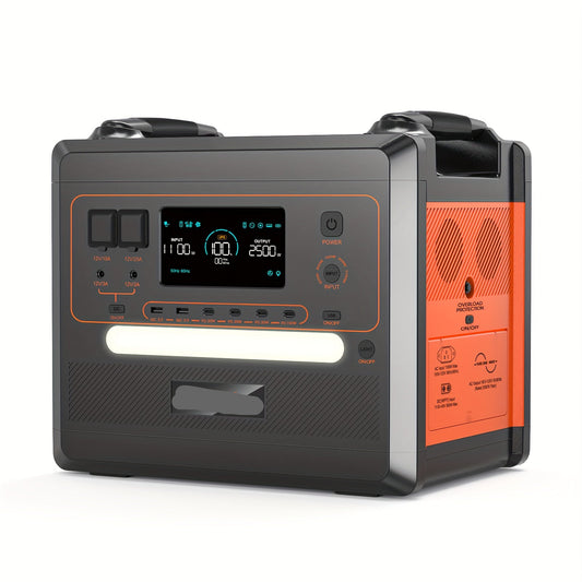Draagbare Zonnegenerator – Zonne Stroom Generator – Mobiele Zonne Energie – Powerstation - Powerbank - Zonne Accu – 2304Wh Capaciteit – 2500W Vermogen