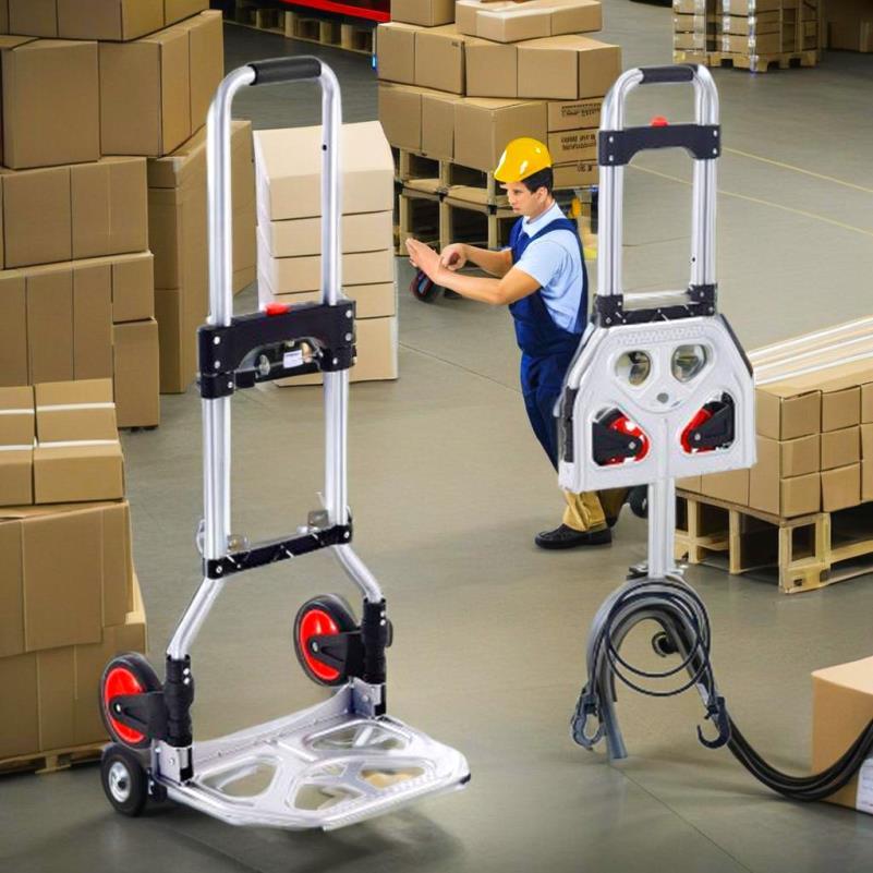 Handkar – Handtruck – Transportkar – Trolley – Vouwkar – Aluminium Frame – Draagkracht 79 kg