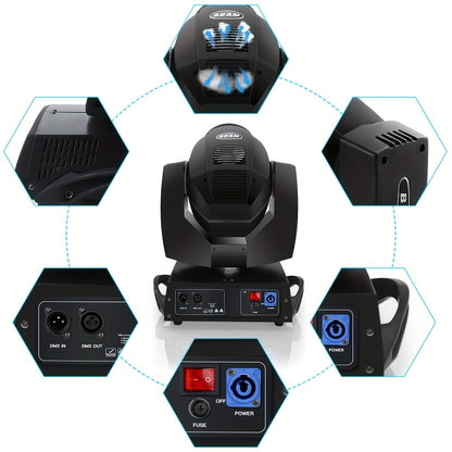 Moving Head Verlichting – Podiumlamp – DJ Licht – Disco Spot – Feestverlichting – 310W RGBW LED – 540° Pan & 270° Tilt – Krachtige 125.000 Lux Lichtopbrengst