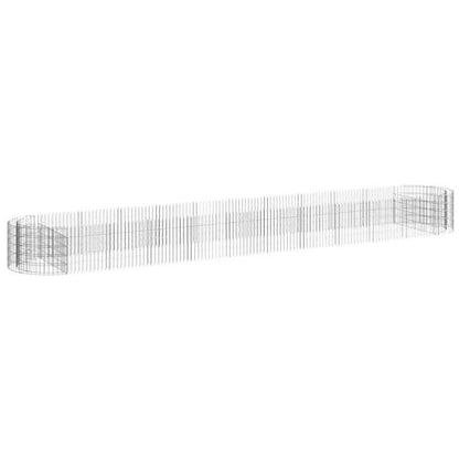 Bloemenrek – Plantenrek – Bloemenhouder – Plantentafel – Plantenstandaard – Verhoogd Ontwerp – Gegalvaniseerd Staal – 600x100x50 cm