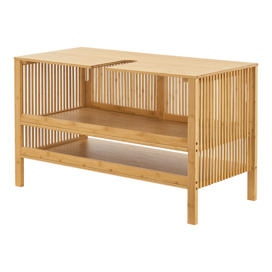 Onderkastje badkamer – wastafelmeubel – kommenkast – badkamerkastje – badkamermeubel – compact design – duurzaam hout – 60x100x45 cm