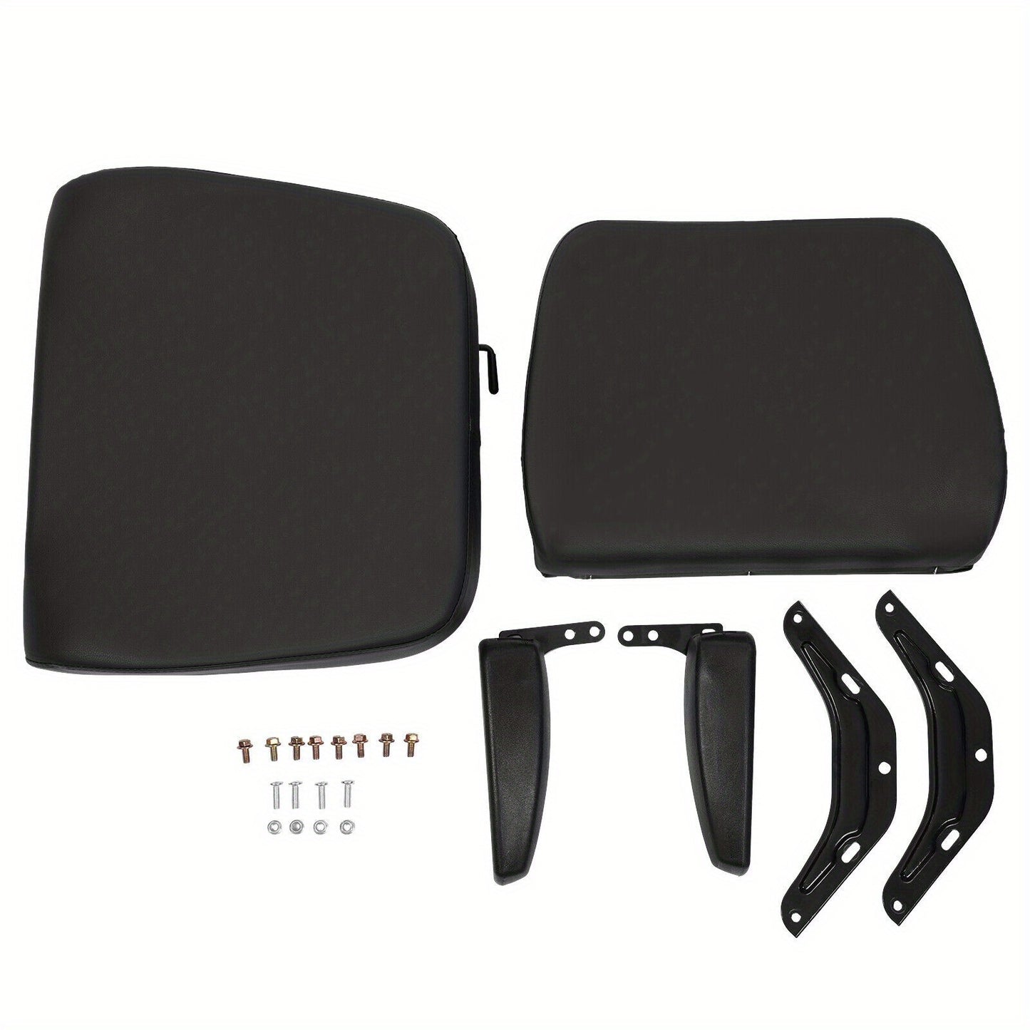 Adjustable Heavy-Duty Tractor Seat with Ergonomic Backrest & Armrests - PU Cushioned Comfort, Metal Frame, 5.99cm Forward/Backward Adjustment, Easy Assembly for Forklifts, Bulldozers, Construction Equipment - All-Terrain Use,