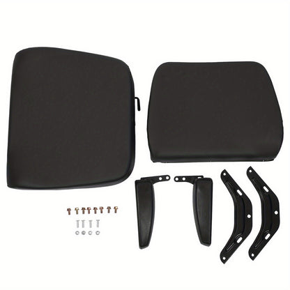 Adjustable Heavy-Duty Tractor Seat with Ergonomic Backrest & Armrests - PU Cushioned Comfort, Metal Frame, 5.99cm Forward/Backward Adjustment, Easy Assembly for Forklifts, Bulldozers, Construction Equipment - All-Terrain Use,