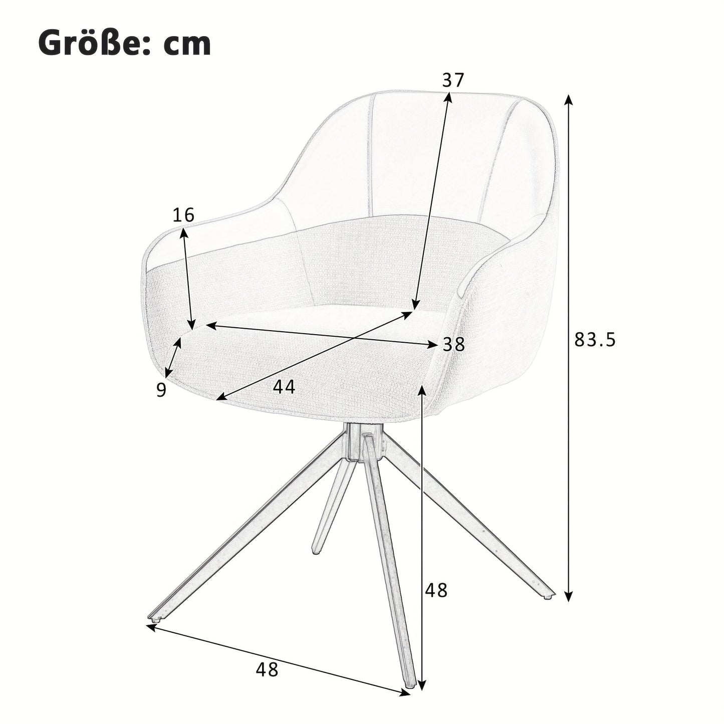 Eetkamerstoel – Draaistoel – Kuipstoel – Keukenstoel – Stoelenset 2 Stuks Beige – Kunstleer Met Memory Foam – Hoogte Verstelbare Voeten